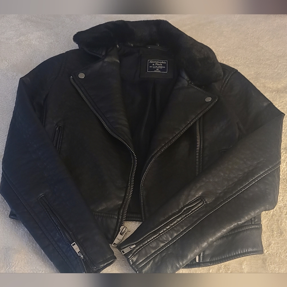 Back leather jacket